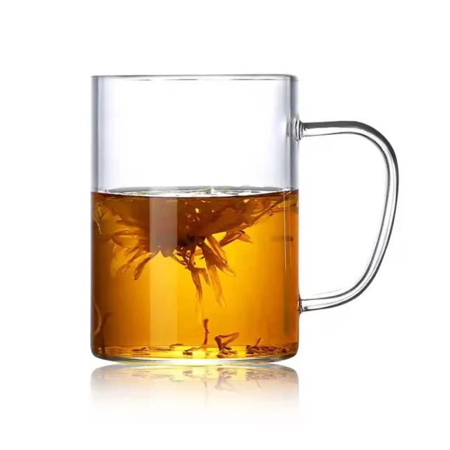 耐熱玻璃茶杯單杯大號品茗杯帶把不燙手家用主人杯功夫茶具喝水杯-佳藝居 歷史價格詳細信息