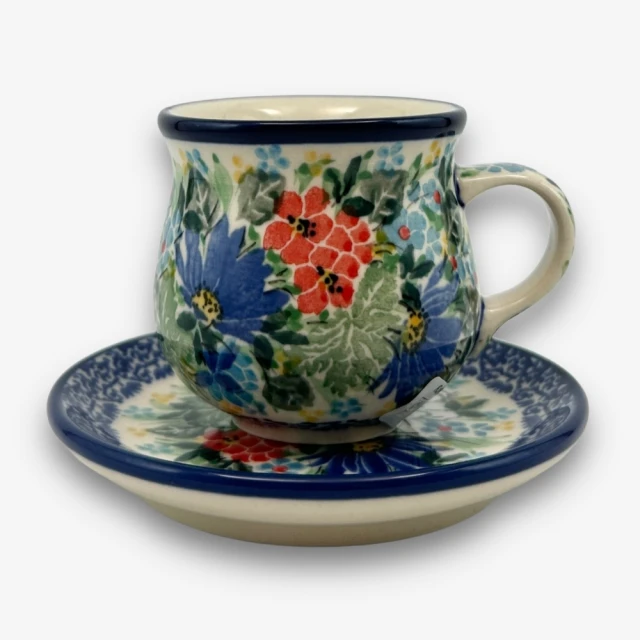 【SOLO 波蘭陶】CA 波蘭陶 80ML 濃縮杯盤組 迷霧藍兔系列 CERAMIKA ARTYSTYCZNA 歷史價格詳細信息