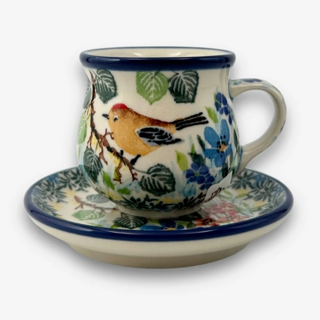 【SOLO 波蘭陶】CA 波蘭陶 80ML 濃縮杯盤組 迷霧藍兔系列 CERAMIKA ARTYSTYCZNA 歷史價格詳細信息