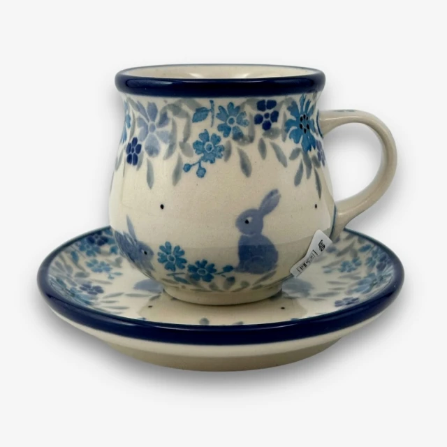 【SOLO 波蘭陶】CA 波蘭陶 80ML 濃縮杯盤組 迷霧藍兔系列 CERAMIKA ARTYSTYCZNA 價格比較,價格查詢,歷史價格詳細信息