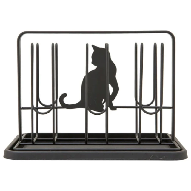 【NITORI 宜得利家居】黑貓調味料置架 3層 MAIN BK(調味料架 置物架) 歷史價格詳細信息