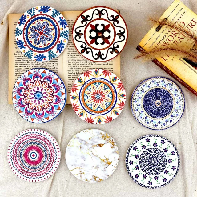 【珪藻土吸水杯墊】波蘭花款(硅藻土) 歷史價格詳細信息