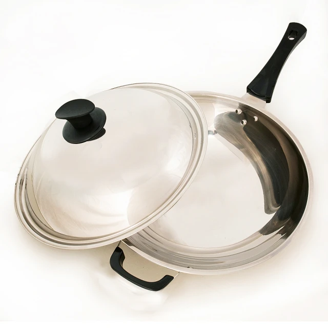 【台灣好鍋】加賀系列七層複合金不鏽鋼小炒鍋 33公分(人體工學握把/台灣製造/SGS無毒/不銹鋼鍋蓋/可用鐵鏟) 歷史價格詳細信息