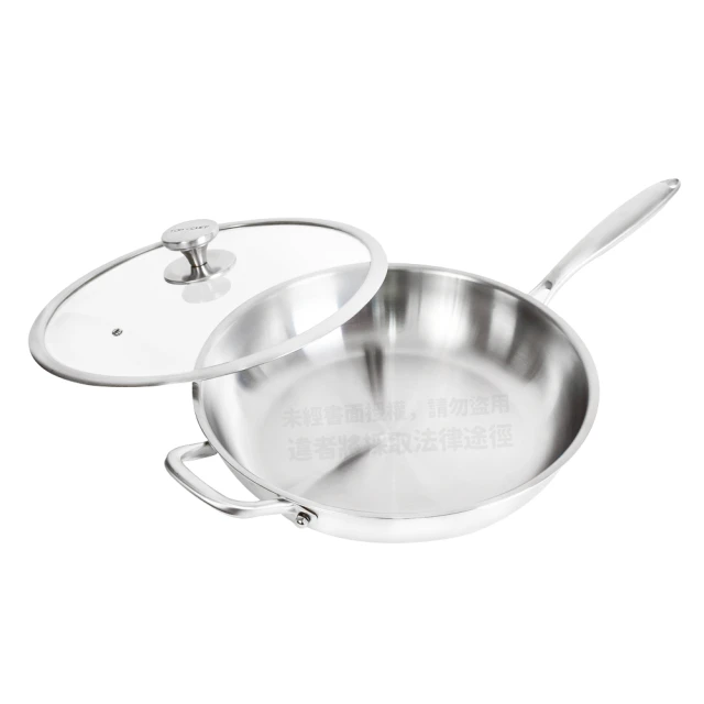 【頂尖廚師 Top Chef】 頂級白晶316不鏽鋼深型雙耳炒鍋34公分 附鍋蓋 歷史價格詳細信息