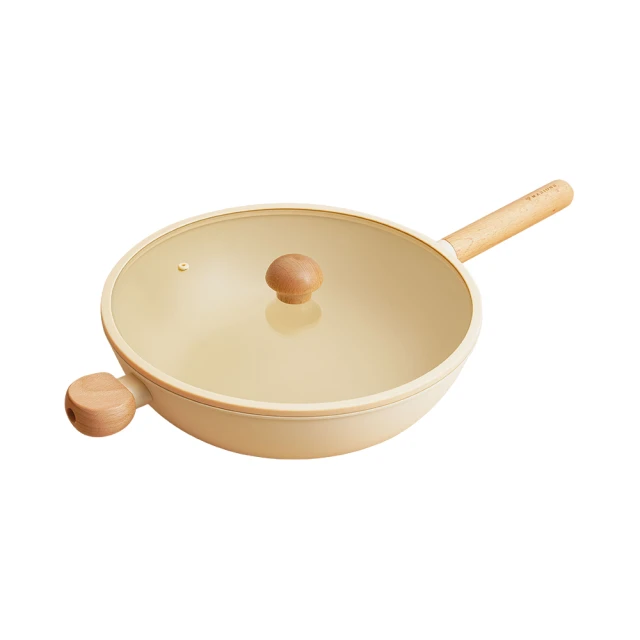 【MASIONS 美心】奶茶咕咕鍋 厚釜輕量鑄造鈦金不沾鍋深型平底鍋(28+16 CM 2件組) 歷史價格詳細信息