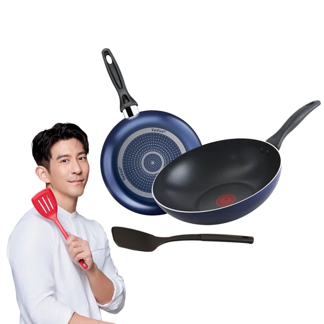 【Tefal 特福】MOMO獨家 璀璨系列28CM不沾鍋雙鍋組(平底鍋+炒鍋) 歷史價格詳細信息