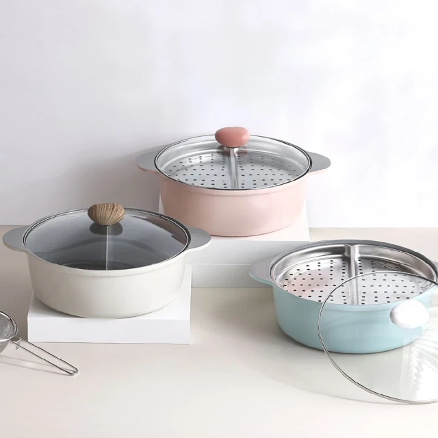 NEOFLAM 陶瓷不沾鑄造28公分鴛鴦鍋含玻璃蓋-FIKA(IH適用/不挑爐具) 歷史價格詳細信息