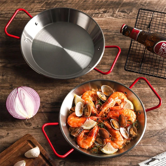 【好玩旅物】34cm_輕量薄型韓式麥飯石圓形雙耳不沾鍋露營燒烤盤 歷史價格詳細信息