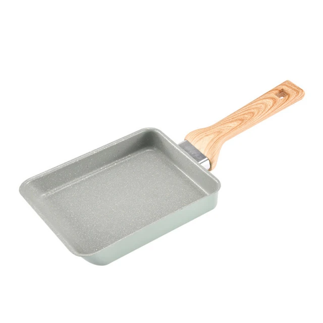 日式黃玉子燒煎鍋方形鍋壽司料理紫加厚無塗層木柄平底鍋商用 歷史價格詳細信息