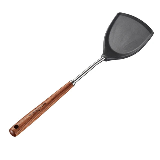 PUSH!廚房用品不銹鋼花梨木手柄不粘鍋矽膠鏟炒菜鏟耐高溫麥飯石鍋矽膠不鏽鋼鍋鏟2入組D292-1 歷史價格詳細信息