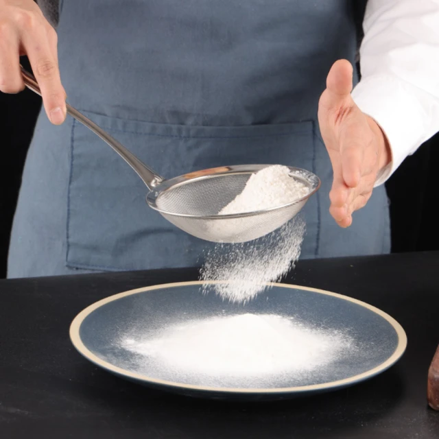 【荷生活】304不鏽鋼30目過濾勺 烹飪烘焙撈菜撈油勺麵粉濾網-迷你款2支 歷史價格詳細信息