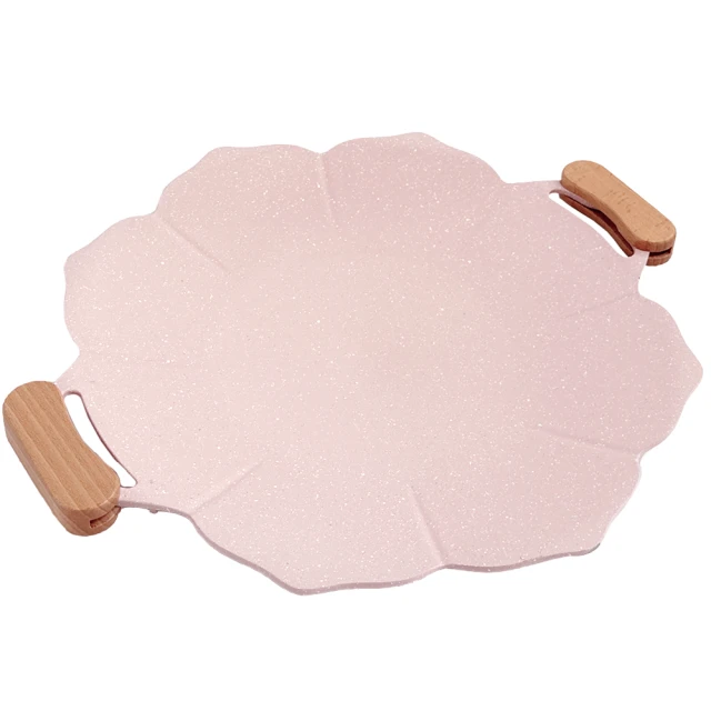 【SILWA 西華】花瓣陶瓷不沾燒烤煎盤35公分-櫻花粉(電磁爐適用) 歷史價格詳細信息