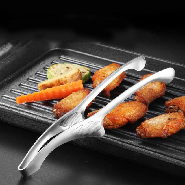 304不鏽鋼 日式烤肉夾 簍空漏油設計(中24.4cm)[大買家] 歷史價格詳細信息