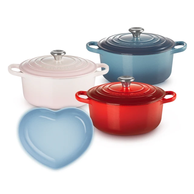 LE CREUSET-典藏琺瑯鑄鐵圓鍋 22cm (極光午夜藍-淡金頭-內鍋黑) 歷史價格詳細信息