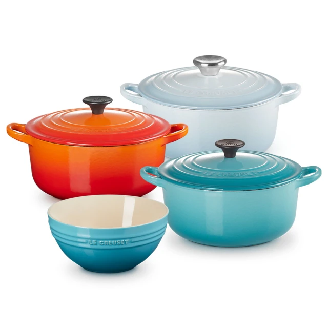 LE CREUSET-琺瑯鑄鐵鍋圓鍋 20cm  (閃亮黃-鋼頭-內鍋白) 歷史價格詳細信息