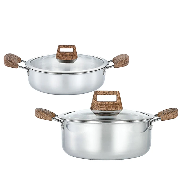 鵝頭牌不鏽鋼木紋雙耳湯鍋26cm+卡旺雙安全卡式爐(CI-2642+K1-A005D) 歷史價格詳細信息