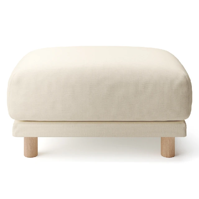 【MUJI 無印良品】棉麻網織聚氨酯獨立筒沙發凳套/深灰(大型家具配送) 歷史價格詳細信息