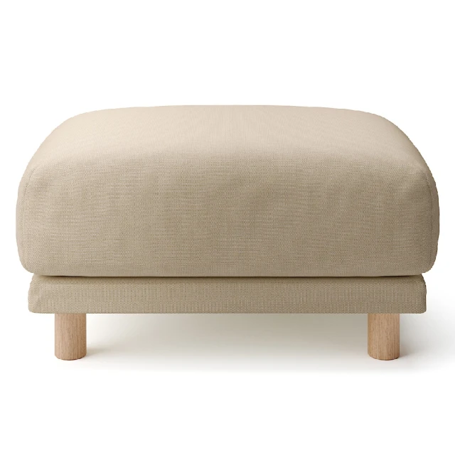 【MUJI 無印良品】棉麻網織聚氨酯獨立筒沙發凳套/深灰(大型家具配送) 歷史價格詳細信息