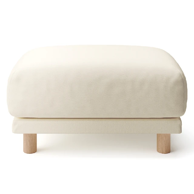【MUJI 無印良品】沙發凳/聚氨酯獨立筒/棉麻網織/原色(大型家具配送) 歷史價格詳細信息