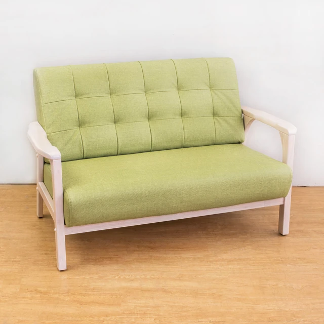 Boden-森克實木貓抓皮沙發三人椅/三人座(洗白色)(四色可選) 歷史價格詳細信息