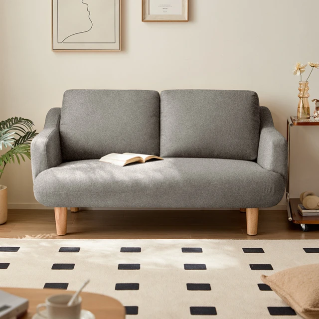 林氏木業北歐小戶型雙人布沙發 LS075-淺綠色 歷史價格詳細信息