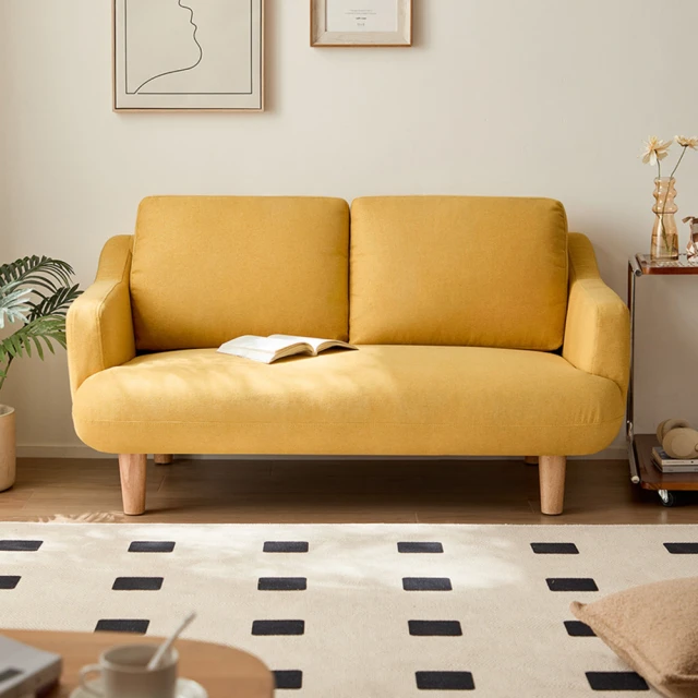 林氏木業北歐小戶型雙人布沙發 LS075-淺綠色 歷史價格詳細信息