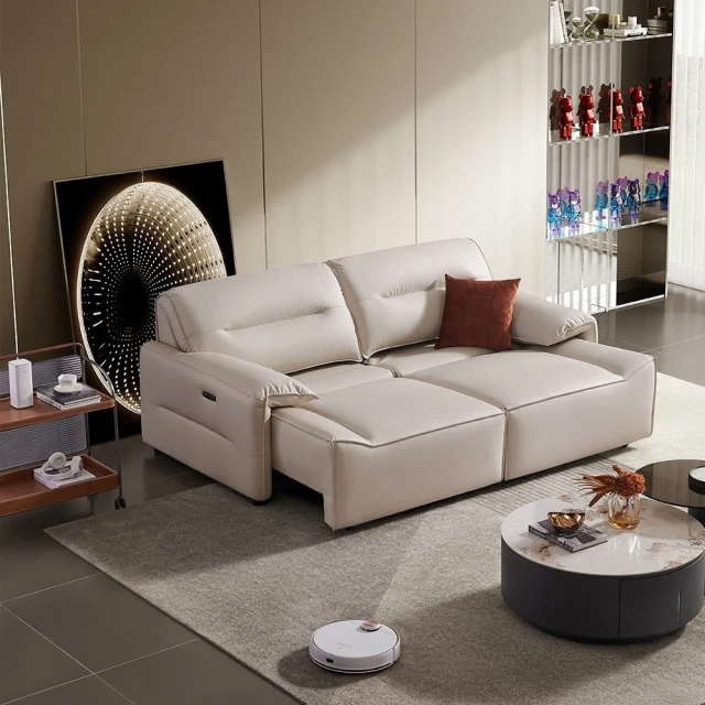 芝華仕頭等艙 布 雙人加大電動沙發附USB Bruno 淺灰色 歷史價格詳細信息