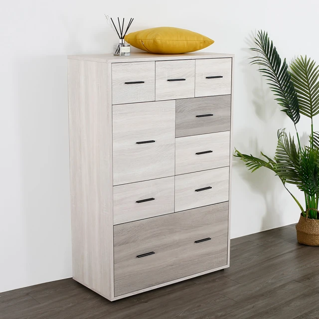 【日安家居】愛拉九抽斗櫃-兩色(木心板/收納櫃/抽屜櫃) 歷史價格詳細信息