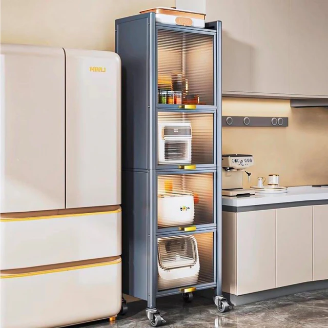 夾縫置物架【三層 - 寬款】(內附掛勾*4/無聲滾輪/耐重10kg) 歷史價格詳細信息