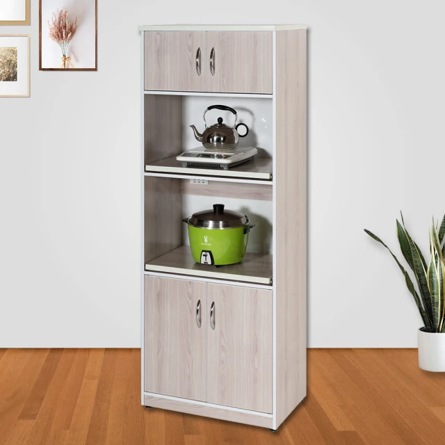 【米特家居】電器櫃 廚房電器櫃 加厚板材 圓潤邊角 承重力強(兩門一格) 歷史價格詳細信息