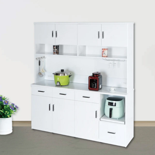 【米特家居】電器櫃 廚房電器櫃 加厚板材 圓潤邊角 承重力強(兩門一格) 歷史價格詳細信息