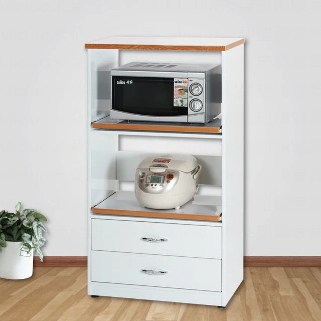 【米特家居】電器櫃 廚房電器櫃 加厚板材 圓潤邊角 承重力強(兩門一格) 歷史價格詳細信息