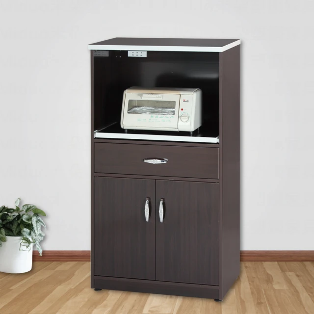 【米特家居】電器櫃 廚房電器櫃 加厚板材 圓潤邊角 承重力強(兩門一格) 歷史價格詳細信息