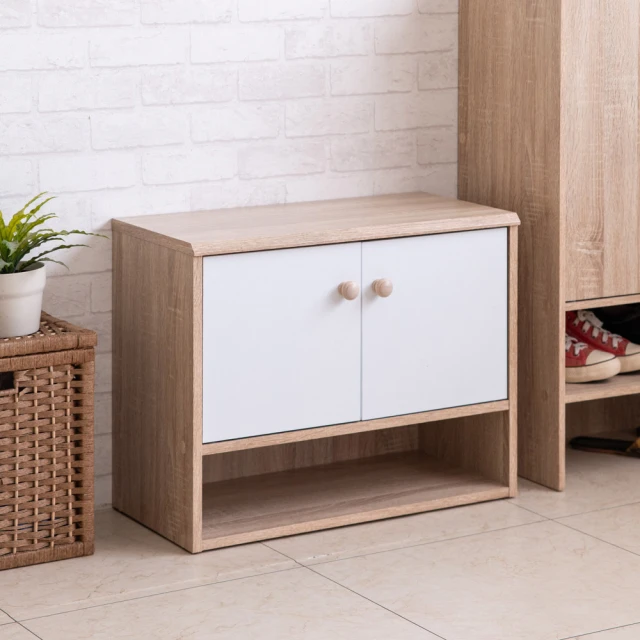 TZUMii好收納二門七格鞋櫃/半開放式鞋櫃/玄關櫃/收納櫃-雙色可選 歷史價格詳細信息