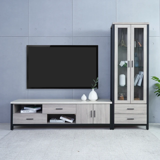 【時尚屋】[DV9]墨爾本2.7尺灰橡仿石面碗盤下櫃DV9-302-免運費/免組裝/餐櫃 歷史價格詳細信息