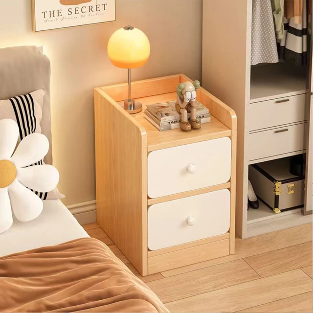 床頭櫃 收納櫃 邊櫃 雙抽櫃 小型實木 抽屜櫃 床邊櫃 皮質儲物櫃 小櫃子 床櫃 歷史價格詳細信息