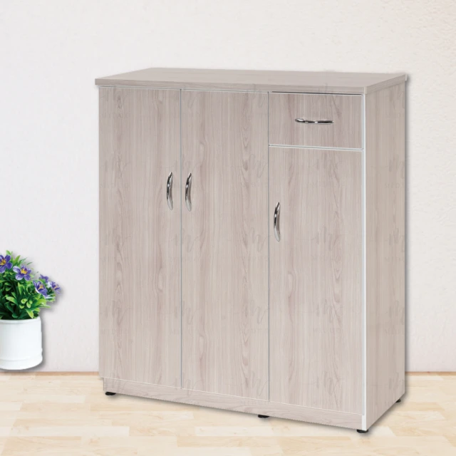 【Miduo 米朵塑鋼家具】3.2尺三門塑鋼鞋櫃 楓木系列-防水塑鋼家具 歷史價格詳細信息