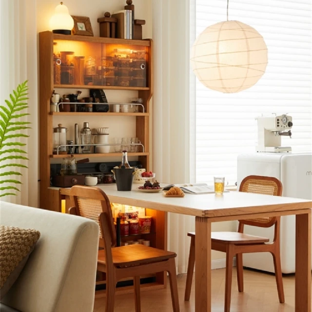 【Taoshop 淘家舖】M - 櫻桃木中島岩版餐桌｜可伸縮吧台 - MS003(1.4米餐桌+80島台) 歷史價格詳細信息