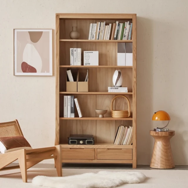 【橙家居·家具】/預購/艾勒系列0.6米五層實木小熊書架 AL-E2173(預購品 書櫃 層架 收納櫃 展示櫃) 歷史價格詳細信息