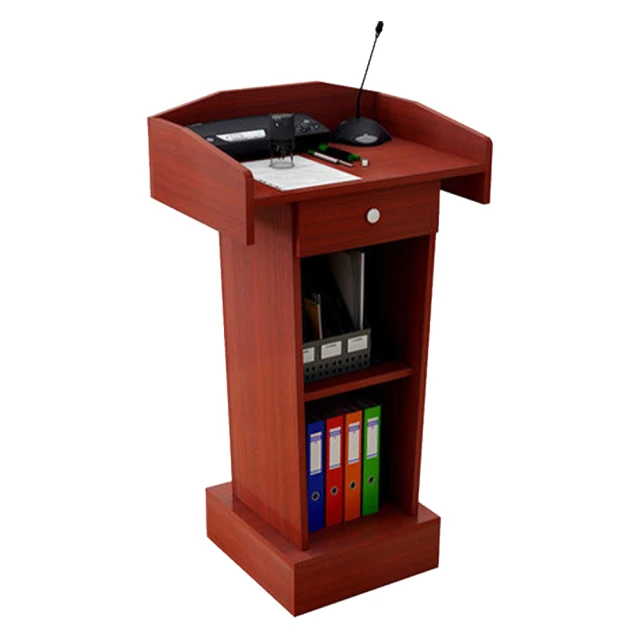 演講台 講台（FS-R51）接待台豪華版發言主席台主持台司儀台教室講桌 - 紅木色/現貨速出 歷史價格詳細信息