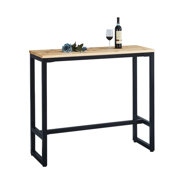 實木吧檯桌家用陽臺飯店靠牆窄桌子長條桌奶茶店酒吧高腳桌椅組合 歷史價格詳細信息