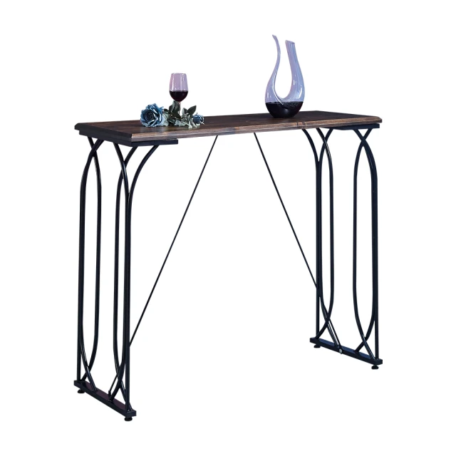 實木吧檯桌家用陽臺飯店靠牆窄桌子長條桌奶茶店酒吧高腳桌椅組合 歷史價格詳細信息