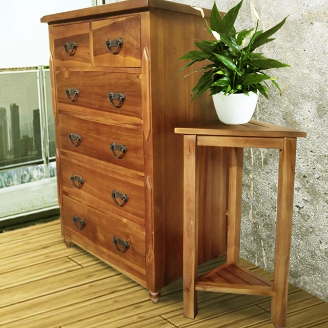 【吉迪市柚木家具】柚木造型把手12抽收納櫃 UNC1-09AM 歷史價格詳細信息