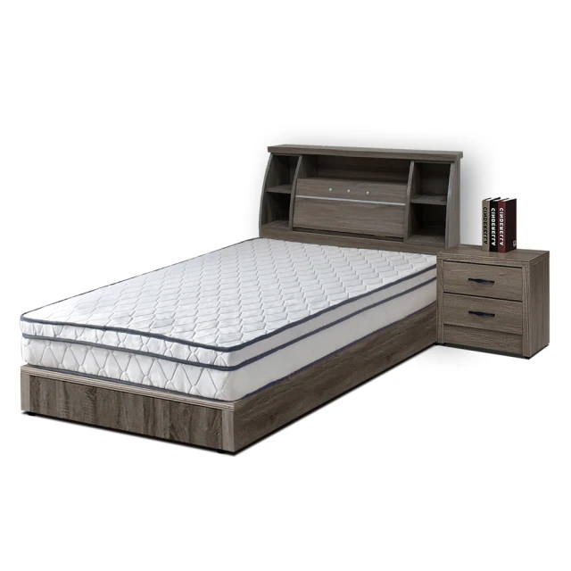 【A Factory 傢俱工場】直樹 日系美型 機能插座房間二件組-雙人加大6尺 歷史價格詳細信息