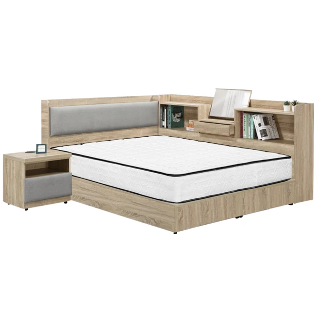 【IHouse】強森 美式工業風房間2件組(床台+床墊) 雙人5尺 歷史價格詳細信息