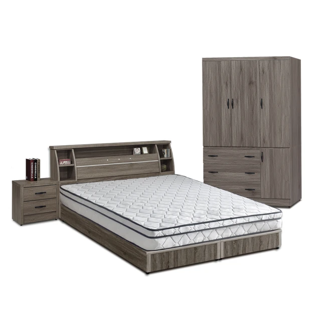 【A FACTORY 傢俱工場】簡約風 插座房間三件組 單人3尺(床頭+六分床底+床墊) 歷史價格詳細信息