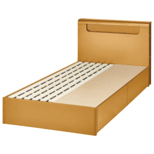 【NITORI 宜得利家居】◎單人床座 床架 N-ZIO-C BOX WW TW 附充電孔 附小夜燈(床座 床架 小夜燈) 歷史價格詳細信息