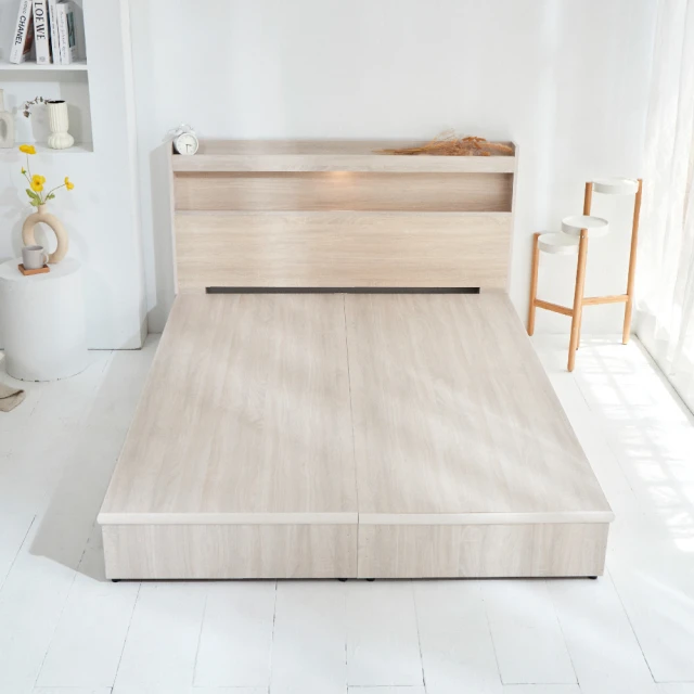 【藤原傢俬】全木芯板2層收納床頭5尺(不含床架) 歷史價格詳細信息