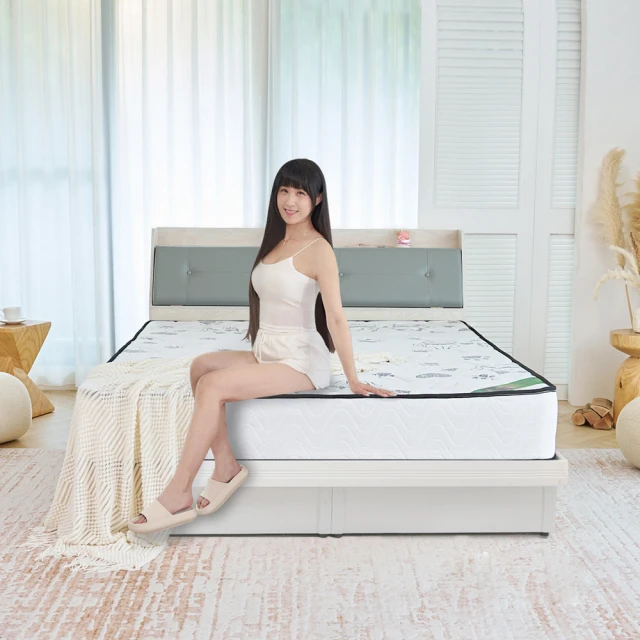 【KIKY】 武田附插座皮革加高床頭箱二件組 單人加大3.5尺(床頭箱+三分床底) 歷史價格詳細信息