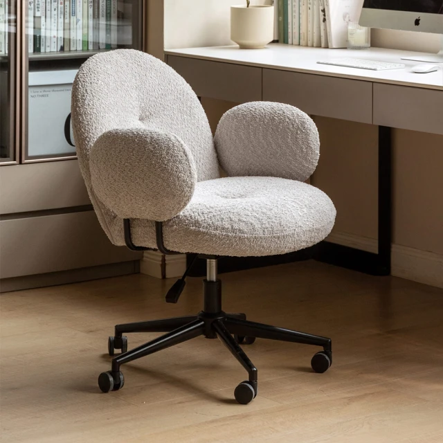 源氏木語羊羔絨南瓜造型單人沙發椅+腳凳 S03127-雲棉白 歷史價格詳細信息